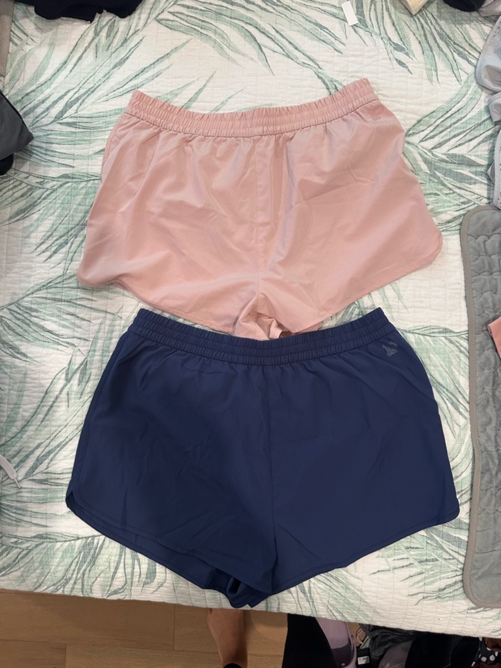 PINK Victoria's Secret Pink and Navy Athletic Shorts Duo
